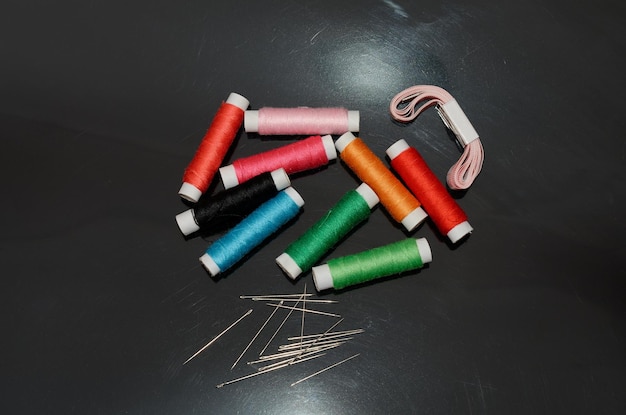 Zestaw próbek haftu – kolory i faktury